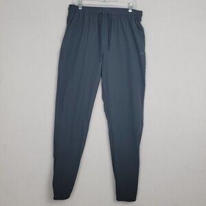 Men’s Quick-dry large drawstring elastic waist band comfy athletic black pants